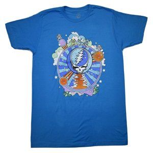 Grateful Dead Mens' Animated Style Lightning Skull Logo Adult T-Shirt New